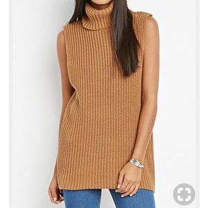 Zippered Turtleneck Tunic